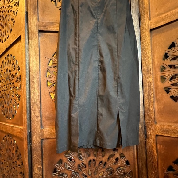 Unique Vintage Black Penelope Wiggle Bodycon Pencil dress (criss cross halter) - Picture 4 of 5